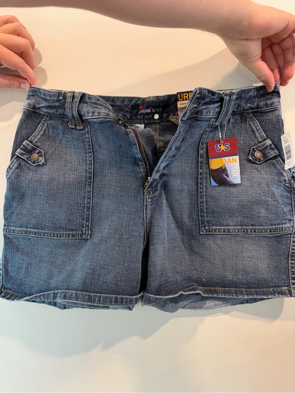 Women's Dark Blue Denim Shorts